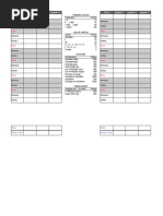 Tabla de Puntuación de Generala | PDF | Juego de azar | Actividades de ocio