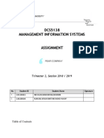DCS5138 Management Information Systems: Trimester 2, Session 2018 / 2019