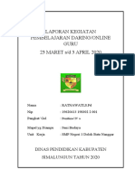 Laporan Belajar Daring Seni Dan Budaya (OPERATORSEKOLAHDBN - COM)