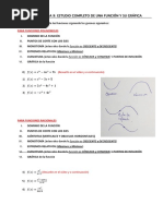 Tarea Semana 9 - 1º Bach - Estudio Completo de Una Función y Su Gráfica PDF