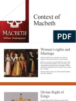 Macbeth Context