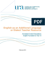English As An Additional Language or Dialect Teacher Resource