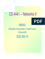CS 4441 - Networks II: Wimax