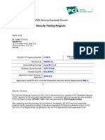 SafeNet Inc PTS Approval 4-70014 Letter 040612