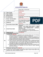Notice Inviting Tender (Nit) : JRMM203009 National (Two Bid System) Not Applicable