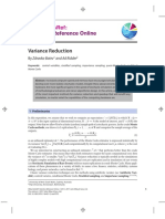 Variance Reduction PDF