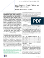 Analysis of Transport Logistics Cost - CPEC 2019 PDF