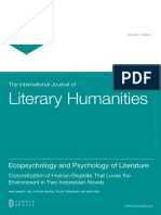 Literary Humanities: Ecopsychology and Psychology of Literature