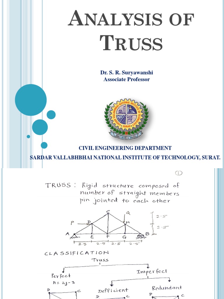 Analysis Of Truss Pdf Pdf Science Mathematics Technology
