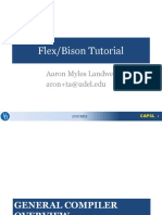 Flex/Bison Tutorial: Aaron Myles Landwehr Aron+ta@udel - Edu