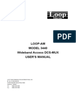 Loop-Am MODEL 3440 Wideband Access DCS-MUX User'S Manual