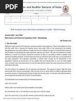 Risk Analysis and Statistical Sampling in Audit - Methodology - Comptroller and Auditor General of India