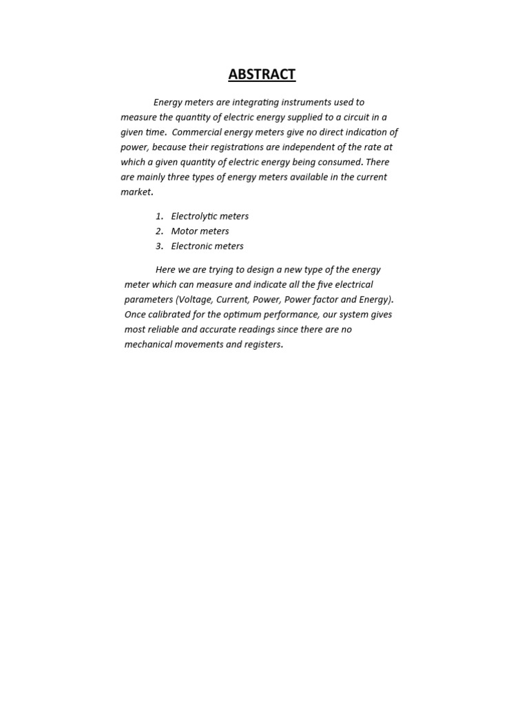 Universal Electrical Meter | PDF