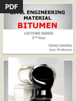 Civil Engineering Material: Bitumen