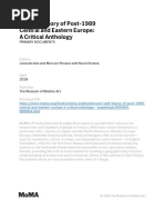 Art and Theory of Post-1989 Central and Eastern Europe: A Critical ...