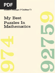 My Best Puzzles in Mathematics - Hubert Phillips