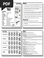 Nobels TR-X - Ownersmanual PDF