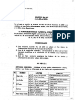 Acuerdo 042 de 2001 - Limites Del Municipio San Martín de Los Llanos