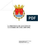 La Provincia de Alicante en La Guerra de Cuba