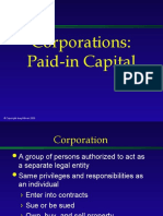 Corporations: Paid-In Capital: © Copyrright Hillman 2000