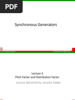 Synchronous Generators: © Ramaiah University of Applied Sciences Faculty of Engineering & Technology