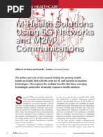 M-Health Solutions Using 5G Networks and M2M Communications: It Trends in Healthcare It Trends in Healthcare