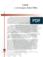 UAF42 As A Low-Pass Active Filter