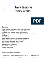 Ottava Lezione Primo Livello