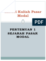 Pertemuan 1 - Sejarah Pasar Modal