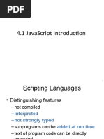 4.1 Javascript Introduction