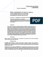 Risk Assessment of Heavy Metal Contamination in Danube Sediments From Hungary