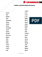 Grammar - PAST SIMPLE - REGULAR VERBS (Affirmative)