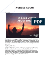 10-Bible Verses About Singing