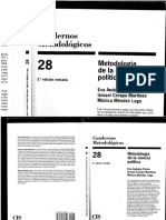 Anduiza - Metodologia de La Ciencia Politica (Libro) Versioìn Editable PDF