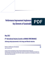 Performance Improvement Implementation Success, Key Elements of Sustainability