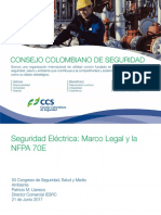 GCE347 2017 Seguridad Electrica Marco Legal y NFPA Patricio Llaneza PDF