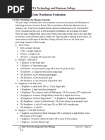 Chapter Three - Data Warehouse Evaluation: SATA Technology and Business Collage