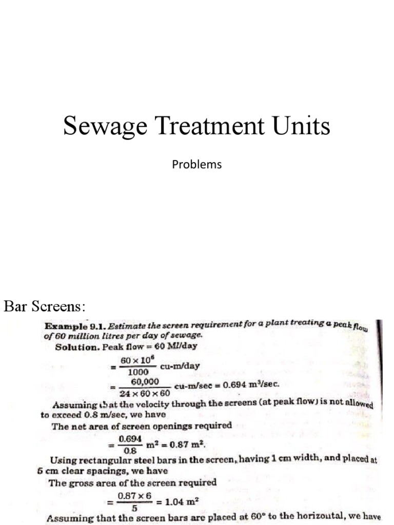 Overview of Sewage Treatment Methods | PDF