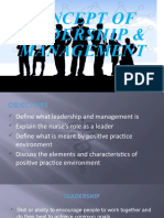 Concept of Leadership & Management