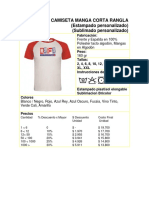 Ficha Tecnica T-Shirt-Manga Rangla PDF