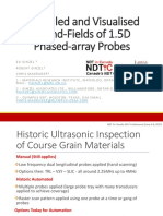 Modelled and Visualised Sound-Fields of 1.5D Phased-Array Probes