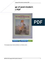 Read and Download Ebook The Language of Post-Modern Architecture PDF