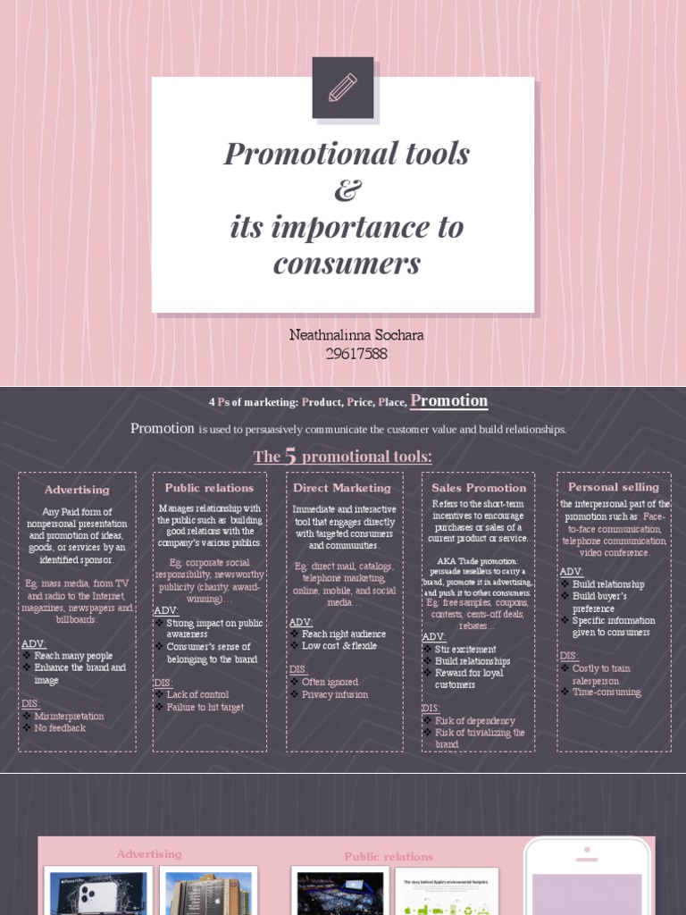 Marketing Promotional Tools Presentation Pdf Direct Marketing