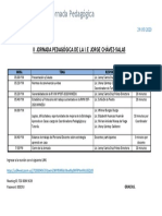 Programa de Ii Jornada Pedagogica