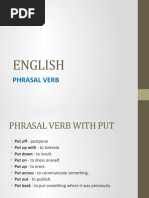 English: Phrasal Verb