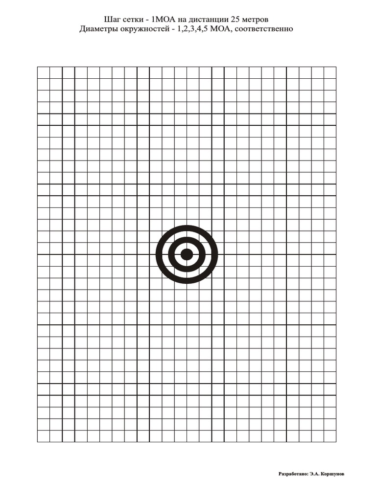 Target 1MOA 25m PDF | PDF