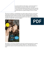 The Fault In Our Stars is a novel written by John Green.docx