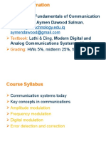 Course Title: Instructor:: Fundamentals of Communication Dr. Aymen Dawood Salman