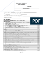 Initial Project Schedule (IPS) Review Worksheet