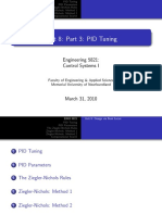 Unit 8: Part 3: PID Tuning: Engineering 5821: Control Systems I